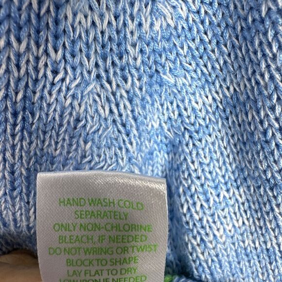 Lilly Pulitzer Zaylia Sweater Women’s Large | Blue Marl with Green Trim - Picture 7 of 10